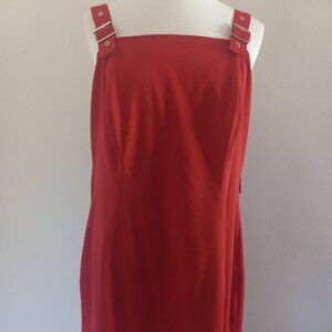 No Boundaries Red Buckle Strap Dress. New.  3XL